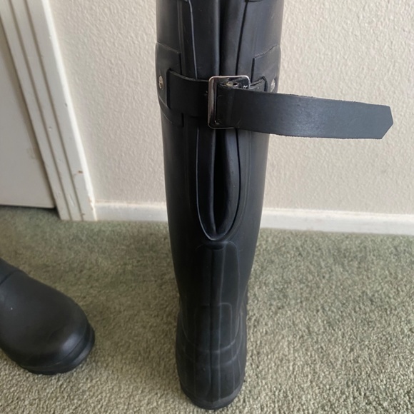 Hunter Wellies black womens 6 adjustable - Picture 3 of 3
